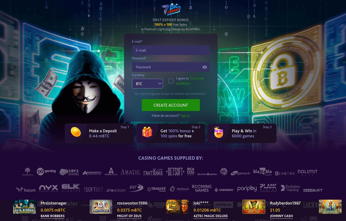 Comment utiliser le code promo 7Bit Casino